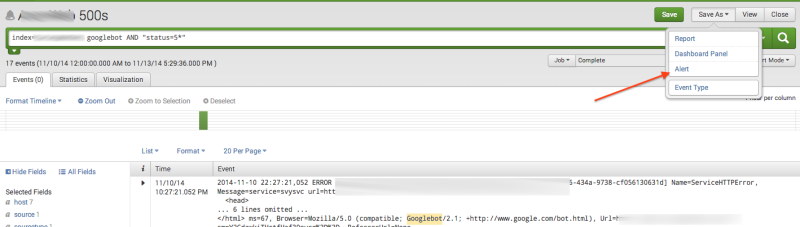 7、實時監(jiān)控500頁面